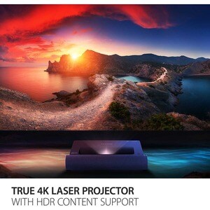 ViewSonic X2000B-4K Ultra Short Throw 4K UHD Laser Projector with 2000 Lumens, Wi-Fi Connectivity, Cinematic Colors, Dolby