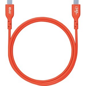 Club 3D USB-C Data Transfer Cable - 6.56 ft USB-C Data Transfer Cable for Notebook, Tablet, Smartphone, Peripheral Device,