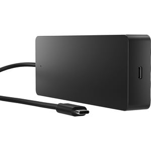 HP C型 USB 扩展插口 用于 台式计算机, 笔记本电脑 - 黑 - 2 支持的显示器 - 4K - 3840 x 2160 - 1 x USB 3.0 端口数 - C型USB - 1 x RJ-45 端口 - 网络 (RJ-45) - 1