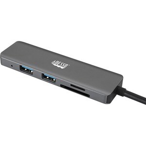 Estación de acoplamiento Adesso AUH-4020 USB Tipo C para Notebook/Tableta/Smartphone/Monitor - 60 W - Conforme con normas 
