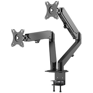 Neomounts DS70-700BL2 Mounting Arm for Monitor, Flat Panel Display - Black - Height Adjustable - 2 Display(s) Supported - 