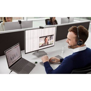 Jabra Engage 55 Wireless On-ear Stereo Headset - Black - Binaural - Open - 15000 cm - DECT - 40 Hz to 16 kHz - Noise Cance