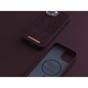 Njord Case for Apple iPhone 14 Smartphone - Rust - Drop Resistant, Scratch Resistant, Dirt Proof - Salmon Leather