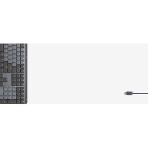 Logitech MX Mechanical Tastatur - Kabellos Konnektivität - Englisch (US) - QWERTY Layout - Graphit - Mechanisch/MX Keyswit