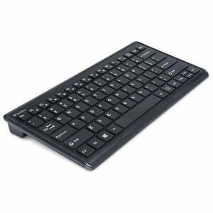 Verbatim Silent Wireless Compact Keyboard and Mouse - Wireless RF 2.40 GHz Keyboard - Wireless RF Mouse - Blue LED - 1600 