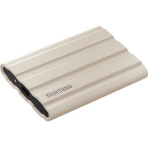 Samsung T7 MU-PE1T0K/WW 1 TB Portable Rugged Solid State Drive - External - Moonrock Beige - Desktop PC, MAC Device Suppor