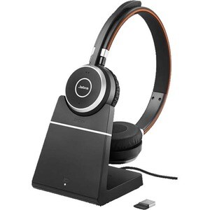 Jabra Evolve 65 Headset - Stereo - Mini USB - Wireless - Bluetooth - 98.4 ft - 20 Hz - 20 kHz - Over-the-head, On-ear - Bi