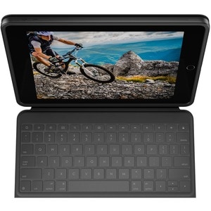 Estuche de teclado/cubierta Logitech Rugged Folio (Folio) iPad (7Ş generación) Tableta - Grafito - Anti salpicaduras/Derra