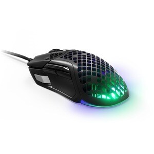 SteelSeries Aerox 5 Gaming Mouse - USB Type C - Optical - 9 Button(s) - 9 Programmable Button(s) - Matte Black - Cable - 1