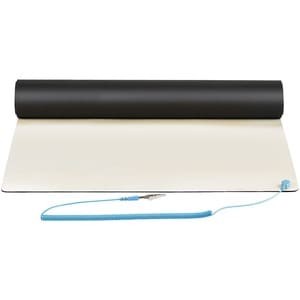 StarTech.com 11x18in Anti Static Mat, ESD Mat for Electronics Repair on Tables or Desks, Flexible Work Pad, Detachable Gro