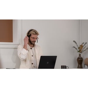 HEADSET USB-C MODERNO PRETO
