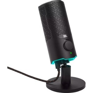 JBL Quantum Stream Electret Condenser Microphone - Black - 20 Hz to 20 kHz - 16 Ohm -37 dB - Omni-directional - Universal 