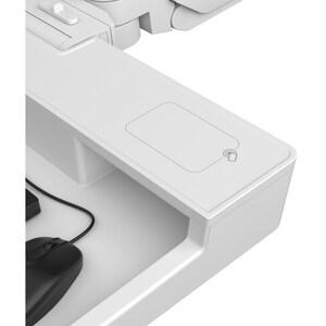 Ergotron CareFit Wall Mount for Keyboard, Monitor, Mount Extension, LCD Display - White - Height Adjustable - 27" Screen S