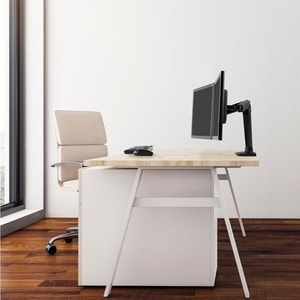 Ergotron Mounting Arm for LCD Monitor - Matte Black - Height Adjustable - 2 Display(s) Supported - 61 cm (24") Screen Supp