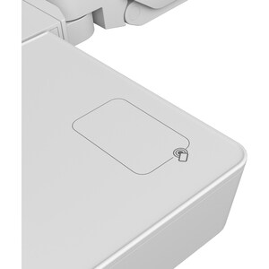 Keyboard & Monitor Mount Combo System with Worksurface (White)
