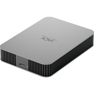 LaCie Mobile Drive STLP5000400 5 TB Portable Hard Drive - 2.5" External - Moon Silver - Desktop PC, MAC Device Supported -