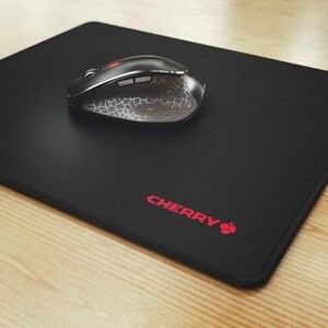 CHERRY Extra Large Mouse Pad - 5 mm x 350 mm x 300 mm Dimension - Black - Rubber - Anti-slip, Waterproof, Wear Resistant, 