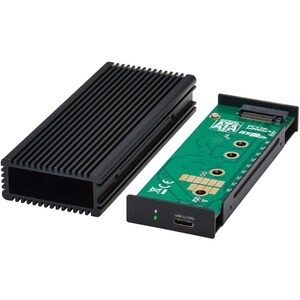 Tripp Lite series U457-1M2-NVME-L Drive Enclosure - USB 3.2 (Gen 2) Type C Host Interface - UASP Support External - Black 
