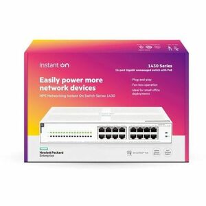 HPE Instant On 1430 14 Anschlüsse Ethernet-Switch - Gigabit-Ethernet - 10/100/1000Base-T - 2 Unterstützte Netzwerkschicht 