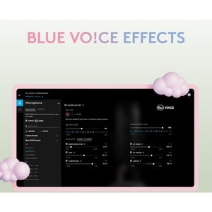 Blue Yeti Wired Microphone - White Mist - Shock Mount, Desktop, Stand Mountable - USB