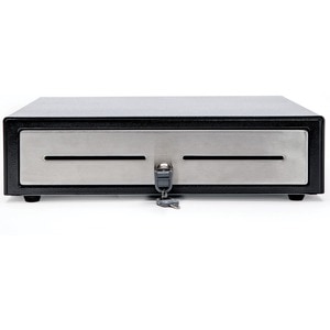 Star Micronics Choice CD4-1416BKSS48 Cash Drawer - 4 Bill - 8 Coin - Printer Driven - Stainless Steel - Black - 109.2 mm H