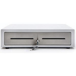 Star Micronics Choice CD4-1416WTSS48 Cash Drawer - 4 Bill - 8 Coin - Printer Driven - Stainless Steel - White - 109.2 mm H