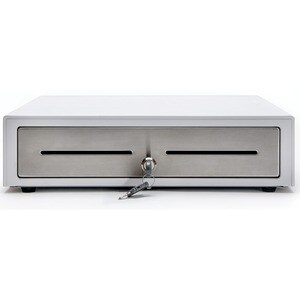 Star Micronics Choice CD4-1416WTSS48 Cash Drawer - 4 Bill - 8 Coin, Printer Driven - Stainless Steel - White - 109.2 mm He