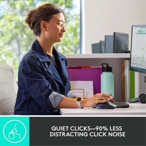 Logitech MX Keys Combo for Business Wireless Gen 2 Keyboard and Mouse - USB Wireless Bluetooth Keyboard - USB Wireless Blu