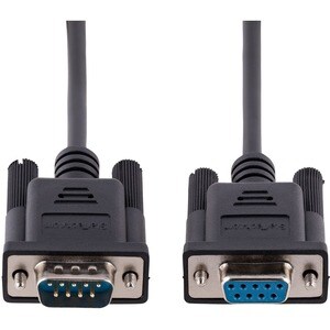 Câble Série RS232 Null Modem 3m, Cordon Série DB9 M/F Croisé avec Blindage Al-Mylar, Port série COM, Compatible Appareils 