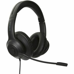 Targus AEH102GL Kabel Kopfbügel, Über das Ohr, Auf den Ohren Stereo Headset - Schwarz - Binaural - Ohrumschließend - 182,9