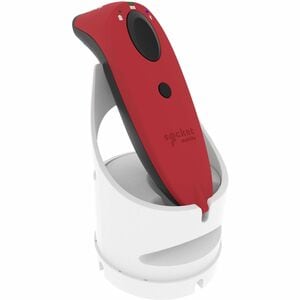Socket Mobile SocketScan S720, Linear Barcode Plus QR Code Reader, Red & White Dock - Wireless Connectivity - 14.96" Scan 