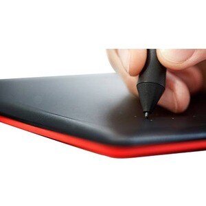 Wacom One by CTL-672 Tableta gráfica - 2540 lpi - Cable - Negro, Rojo - 216mm x 135mm Active Area - 2048 Nivel de presión 
