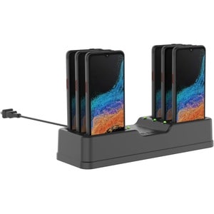 RAM Mounts 6-Port Charging Dock for Samsung XCover6 Pro Without Case - Docking - Smartphone - 6 Slot - Charging Capability