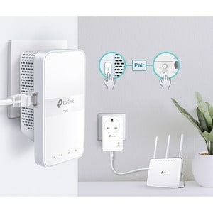 TP-Link TL-WPA7617 Powerline Network Adapter - 1 x Network (RJ-45) - 1000 Mbit/s Powerline - 300 m Distance Supported - Wi