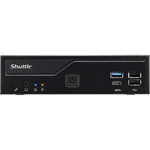 Shuttle Slim PC DH610 , S1700, 1x HDMI, 2x DP , 1x 2.5" , 2x M.2, 2x LAN (Intel 1G + 2.5G), 2x COM, 24/7 Dauerbetrieb, ink