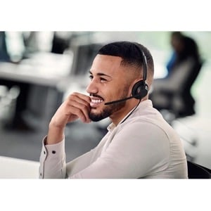 Jabra Engage 40 Wired On-ear Stereo Headset - Black - Binaural - Ear-cup - 50 Hz to 20 kHz - USB Type C