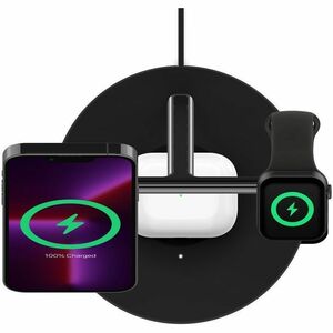 Belkin BoostCharge Pro Induktionsladegerät - Schwarz - für Smartwatch, iPhone, AirPod, Kopfhörer - MagSafe-Technologie, Ma