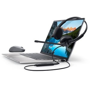 Dell Stereo Headset WH1022 - Binaural - Ear-cup - 20 Hz to 20 kHz - 150 cm Cable - Noise Cancelling, Directional Microphone