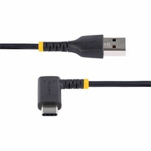 StarTech.com 6in (15cm) USB A to C Charging Cable Right Angle, Heavy Duty Fast Charge USB-C Cable, Durable and Rugged Aram