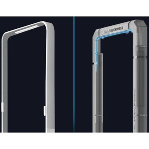 Spigen GLAS.tR Align Master 9H Tempered Glass Screen Protector - Black - 1 - For LCD Smartphone - Oil Resistant, Fingerpri