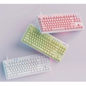 Logitech G G713 游戏键盘 - 电缆 连接 - USB 接口 - RGB LED - 英文 - 白 - 机械 按键开关 - 87 Key(s) - 亮度, 音量控制, 媒体中心 热键 - PC, Mac
