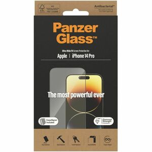 PanzerGlass Glass Screen Protector - For 15.5 cm (6.1") LCD iPhone 14 Pro - Scratch Resistant, Shock Resistant, Fingerprin