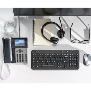 Poly Edge E350 IP Phone - Corded - Corded - NFC, Wi-Fi, Bluetooth - Desktop, Wall Mountable - TAA Compliant - VoIP - IEEE 