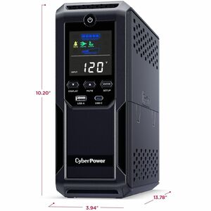 CyberPower CP1350AVRLCD3 Intelligent LCD UPS Systems - 1350VA/815W, 120 VAC, NEMA 5-15P, Mini-Tower, 12 Outlets, LCD, $500