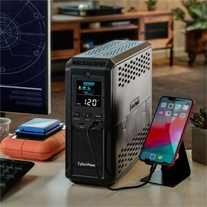 CyberPower CP1500AVRLCD3 Intelligent LCD UPS Systems - 1500VA/900W, 120 VAC, NEMA 5-15P, Mini-Tower, 12 Outlets, LCD, $500