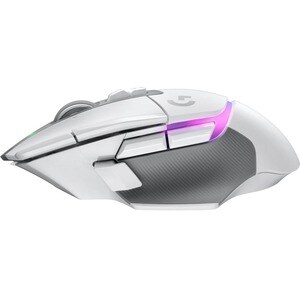 Logitech G G502 X PLUS Gaming Mouse - Radio Frequency - USB Type A - Optical - 13 Button(s) - White - Cable/Wireless - 2.4