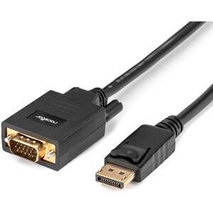 Rocstor DisplayPort/VGA Video Cable - 3 ft DisplayPort/VGA Video Cable for Video Device, TV, Projector, Notebook, Desktop 