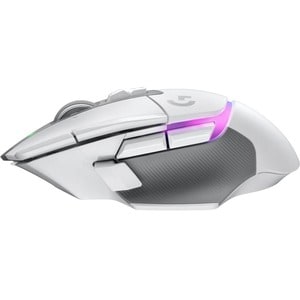 Logitech G G502 X PLUS Gaming Mouse - Radio Frequency - USB Type A - Optical - 13 Button(s) - White - Cable/Wireless - 2.4
