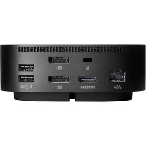 HP USB Type C Docking Station for Notebook/Monitor - 65 W - Black - 3 Displays Supported - 4K, Full HD, QHD - 4 x USB Type