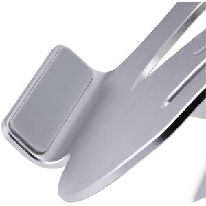 StarTech.com Laptop Stand for Desk, Ergonomic Laptop Stand Adjustable Height, Aluminum, Up to 22lb/10kg, Foldable Notebook